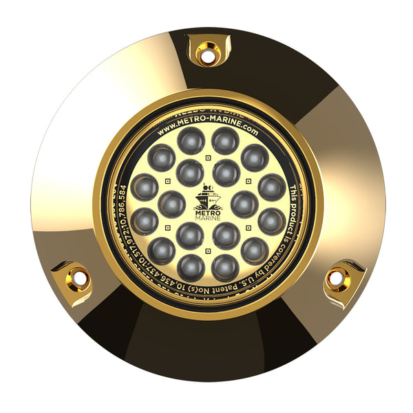 Metro Marine High-Output Submersible Underwater Light w/Intelligent Monochromatic LED's - Aqua, 90&deg; Beam