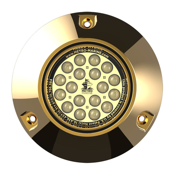 Metro Marine High-Output Submersible Underwater Light w/Intelligent Monochromatic LED's - White, 45&deg; Beam