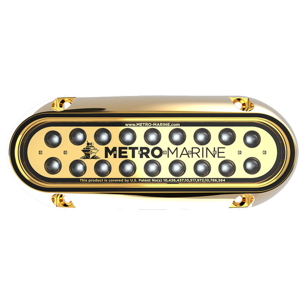 Metro Marine High-Output Elongated Underwater Light w/Intelligent Monochromatic LED's - Aqua, 45&deg; Beam