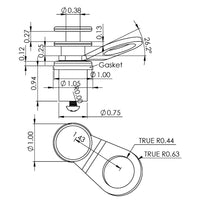 TACO Metals Quick Release Pontoon Fender Lock