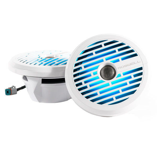 Roswell R1 8&rdquo; Marine Speakers - White - 100W RMS &amp; 200W Peak Power