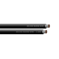 Sea-Dog 1 AWG Black Battery Cable, 50ft Tinned Spool