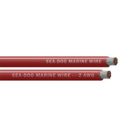 Sea-Dog 2 AWG Red Battery Cable, 25 ft Tinned Copper