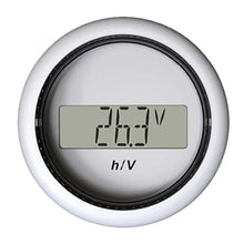 Veratron 52MM (2-1/16&quot;) ViewLine Hour Counter-Voltmeter - White
