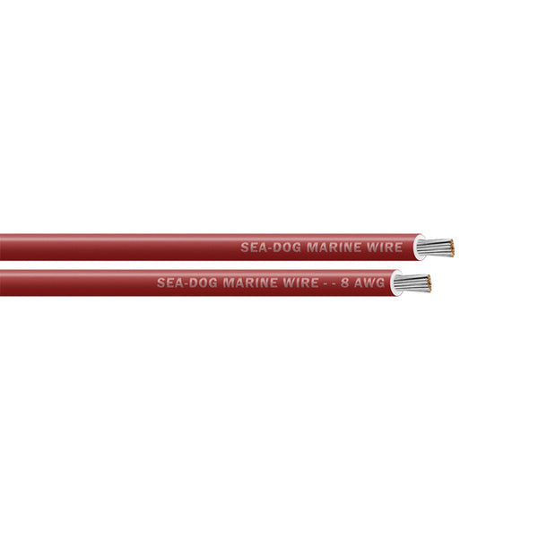 Sea-Dog 8 AWG Red Marine Primary Wire, 25 ft Spool