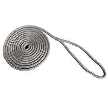 New England Rope 5/8&quot; x 15&#39; Nylon Double Braid Dock Line - Grey