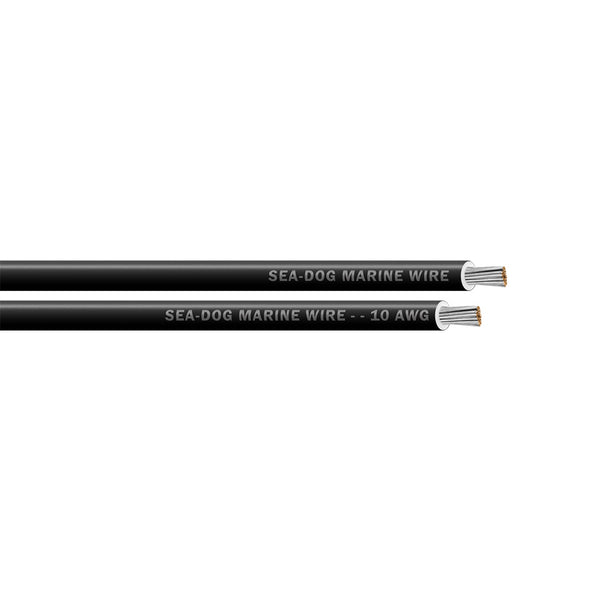Sea-Dog 10 AWG Black Primary Wire 100 ft | 8010012