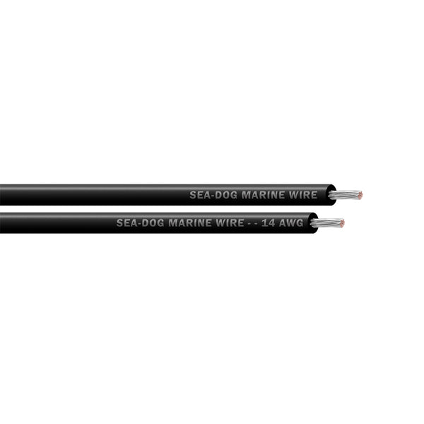 Sea-Dog 14 AWG Tinned Copper Wire, Black 100 ft