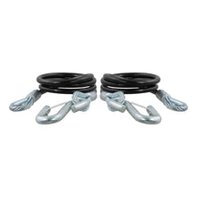 CURT 44-1/2&quot; Safety Cables w/2 Snap Hooks - 5,000 lbs. - Vinyl Coated - 2 Pack