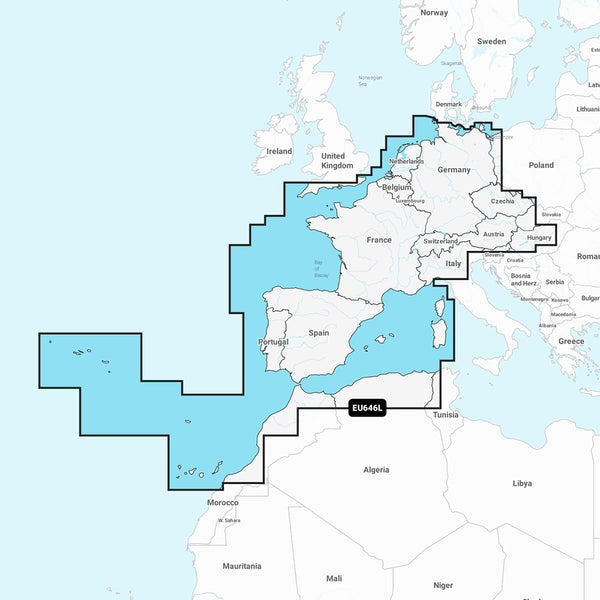 Navionics NAEU646L - Europe, Central &amp; West - Navionics+