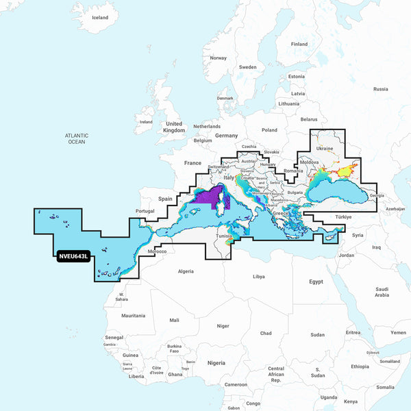 Garmin Navionics Vision+&trade; NVEU643L Mediterranean &amp; Black Sea