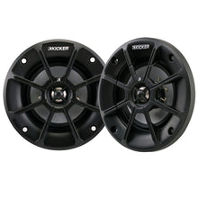 KICKER PS4 4&quot; Powersports Weather-Proof Coaxial Speakers - 2-Ohm, Black