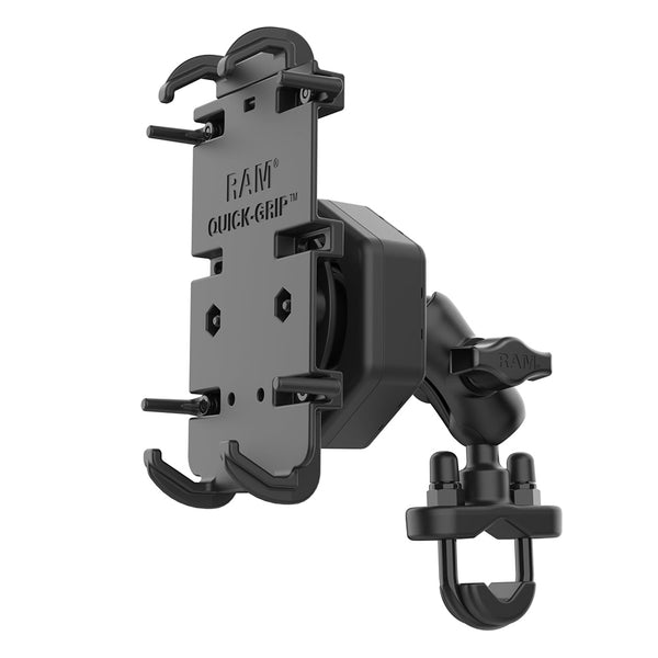 RAM Mount RAM&reg; Quick-Grip&trade; XL Phone Mount w/Vibe-Safe&trade; &amp; U-Bolt Base - Short