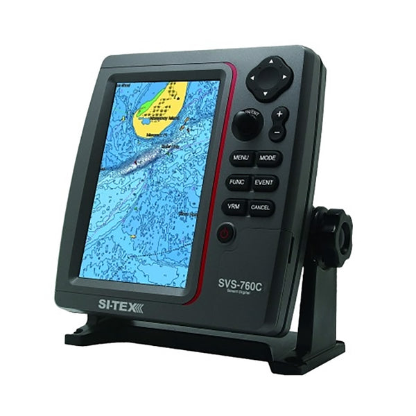 SI-TEX Standalone 7&rdquo; GPS Chart Plotter System w/Color LCD, External GPS Antenna &amp; C-MAP 4D Card