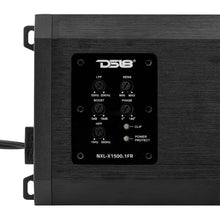 DS18 NXL 1-Channel Full-Range Class D Marine/Powersports Amplifier - 1500W RMS, 1-Ohm