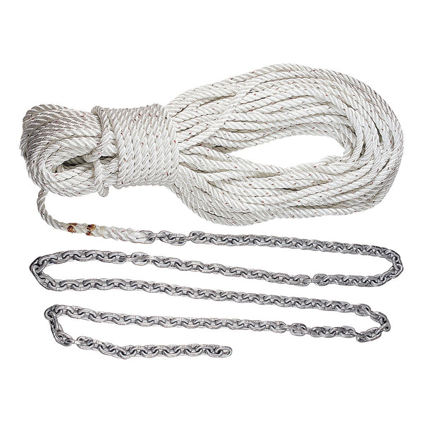 Lewmar Anchor Rode 15&rsquo; 5/16&rdquo; G4 Chain w/300&rsquo; 5/8&rdquo; Rope w/Shackle