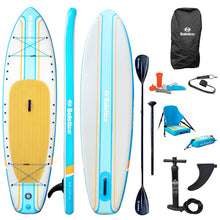 Solstice Watersports 10'6&quot; Rambler Inflatable Stand-Up Paddleboard/Kayak 2-In-1 Kit w/Seat &amp; Convertible Paddle - Orange
