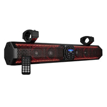 DS18 26" Marine Amplified Sound Bar w/Bluetooth 600W w/6 Speaker System &amp; RGB LED