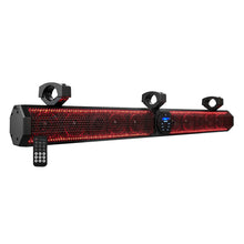 DS18 37" Marine Amplified Sound Bar w/Bluetooth 1200W w/10 Speaker System &amp; RGB LED