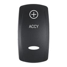 Pacer Actuator - 'ACCY' f/V Series Contura Switches - Black - Laser Etched (Top/Bottom Light)