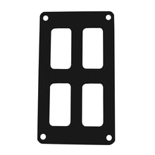 Pacer Switch Panel - 2 Switch &amp; 2 Row - 3&quot; x 4.75&quot; - Black Powder Coated Aluminum