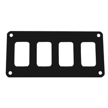 Pacer Switch Panel - 4 Switch &amp; 1 Row - 5.5&quot; x 2.75&quot; - Black Powder Coated Aluminum