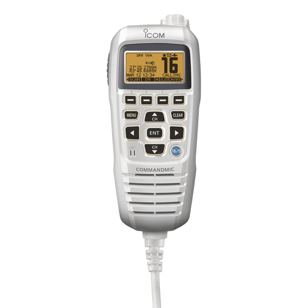 Icom HM195 CommandMic&trade; IV w/Yellow BlackLit LCD - Super White