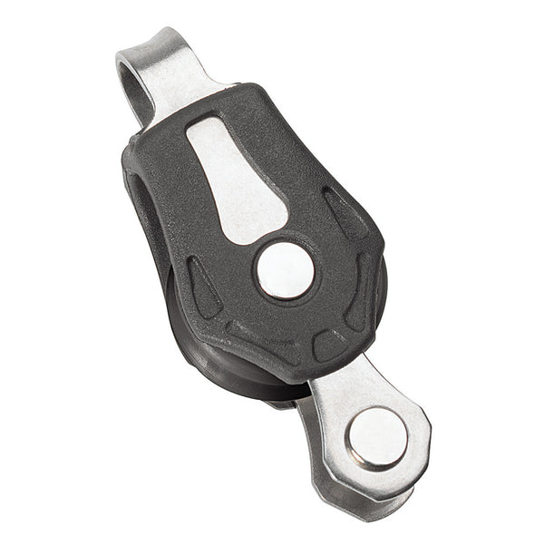 Barton Marine Size 0 20mm Plain Bearing Pulley Block Single Fixed Eye &amp; Becket