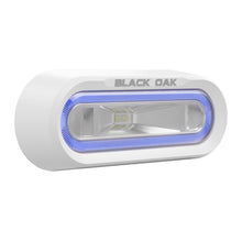 Black Oak Low Pro&trade; Off Road Spreader Light - Bracket Mount - White Housing - Blue LED