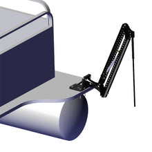 Power-Pole Deck Mount - 0" Setback - 6" Rise - Black