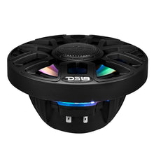 DS18 6.5" 2-Way Coaxial Marine Speakers w/Digital LED Lights &amp; Bullet Tweeter - Black - 150W, 4-Ohm