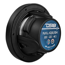 DS18 6.5" 2-Way Coaxial Marine Speakers w/Digital LED Lights &amp; Bullet Tweeter - Black - 150W, 4-Ohm
