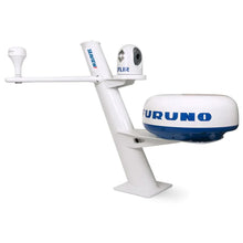 Seaview 30&quot; Tapered Closed Dome Aft Leaning Radar Mount w/Camera/Searchlight Mount, Removable Spreaders &amp; 10x10 Base Plate