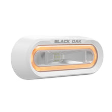 Black Oak Low Pro&trade; Off Road Spreader Light - Bracket Mount - White Housing - Amber LED
