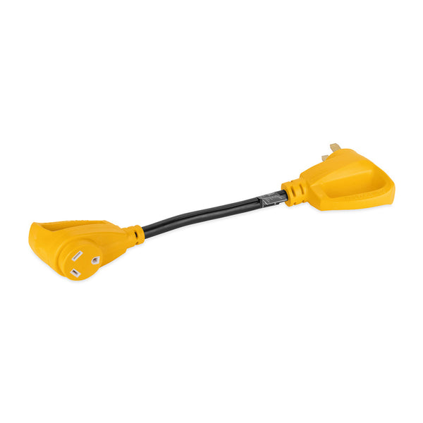 Camco Power Grip 18" Dogbone Adapter - 50 Amp Male/30 Amp Female