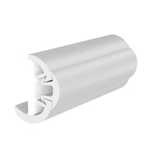 TACO SuproFlex Rub Rail Kit w/Flex Vinyl Overlay Insert - 1-5/8&quot;H x 7/8&quot;W x 60'L - White w/White Insert