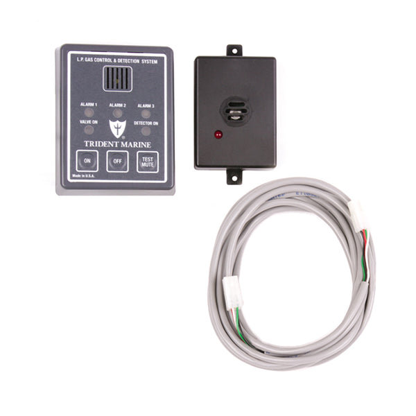 Trident Marine 12/24V Full Detection Panel w/Gas Detector &amp; 10' Quick Cable - Solenoid Not Included