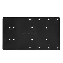 Sea Brackets 14&quot; Straight Trolling Motor Plate - Black
