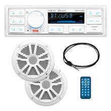 Boss Audio MCK500WB.6 Kit w/MR500UAB, 2 MR6W Speakers, MRANT10 Antenna, &amp; White Remote *Refurbished