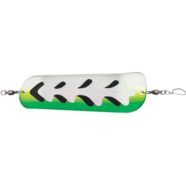 Luhr-Jensen Money Roll Flasher - 11" - Glow Biohazard