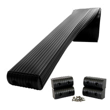 Caliber BunkWrap Kit - Black 16' x 2&quot; x 4&quot; Roll + 4 Caps + HRDW Roll + 4 Endcaps &amp; Stainless Steel Hardware