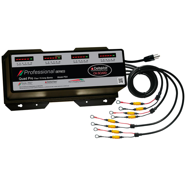Dual Pro Professional Series Battery Charger - 60A - 4-15A-Banks - 12V-48V *Remanufactured