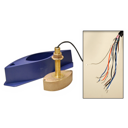 Xdcr, CHIRP-LH Wide, Bronze Thru-Hull