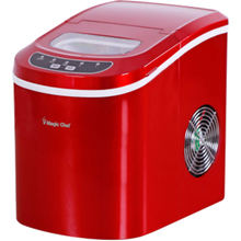 Ice Maker, 27 lbs/day, Portable, Red
