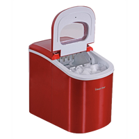 Ice Maker, 27 lbs/day, Portable, Red