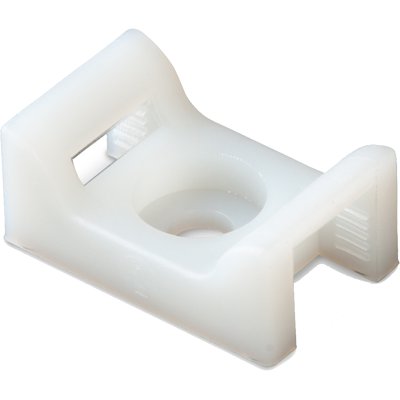 Cable Tie Mount, #8 Screw, Natural, 25