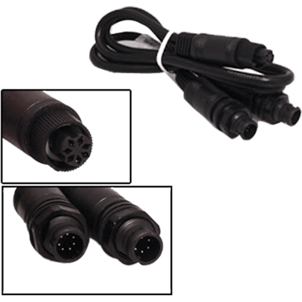 Data Y Cable, 7P(F) to 7P(M) & 6P(M) .5M