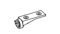 Norcold 61633030 Refrigerator Evaporator Door Mounting Clip