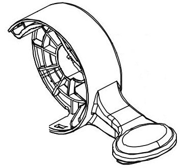 Dometic 385311121 Toilet Flush Pedal