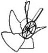 Dometic 3310709005 Air Conditioner Condenser Fan